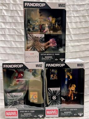 FANDROP- Marvel & Infinity Saga Collectible Figure Bundle- MV01, MV02, & MV03